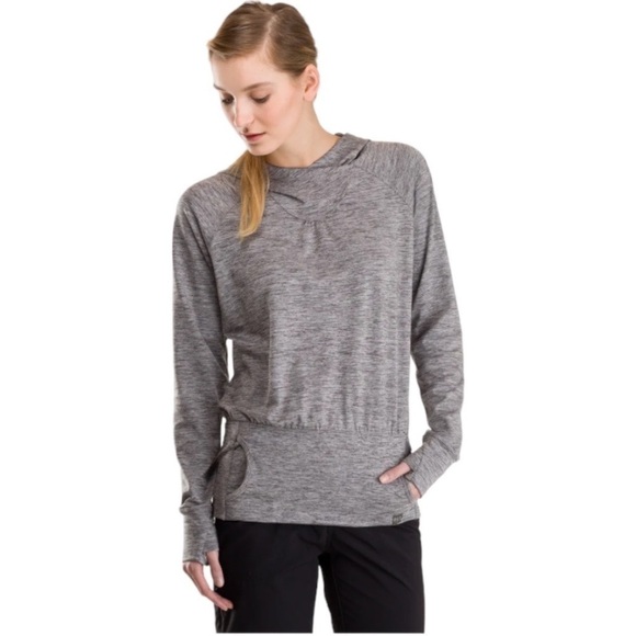 Mec Outflow Crew Sweater Grey Hood Lightweight Outdoors Women's Size Small - Picture 1 of 11